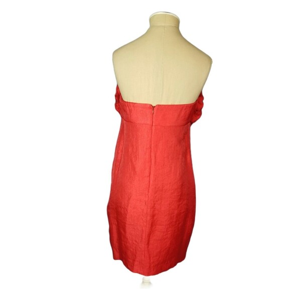 Alexia Admor Women's Cocktail Dress Detailed Bodice Tomato Red Size Small - Picture 4 of 4